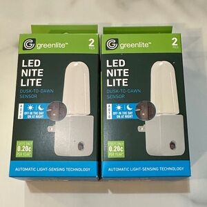 White LED Nite Lite 2-Pack - 2 sets (4 total lights)